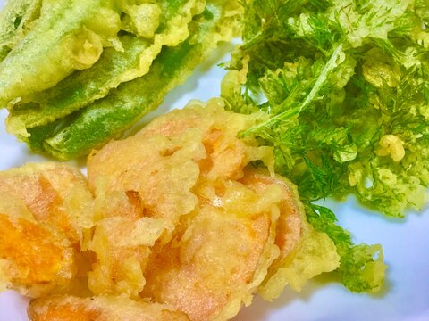 収穫６月！　野菜の天ぷら～